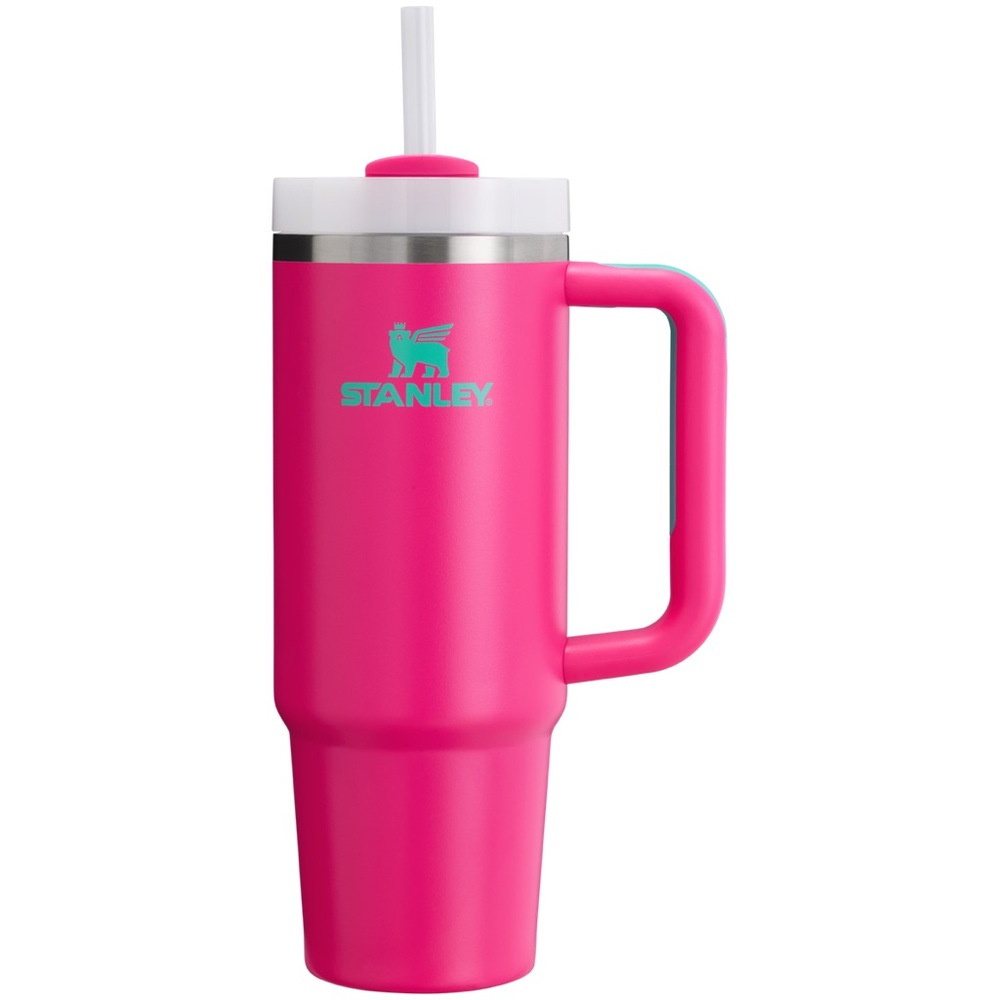 Stanley Pink Tumbler with Straw
